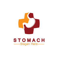 Stomach Health Logo vector illustration design - creative Gastroenterology Healthy Logo element icon, Stomach healthcare icon vector template