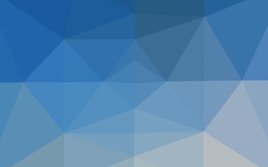 Fototapeta premium Light BLUE vector polygon abstract backdrop.