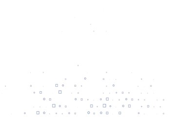 Light BLUE vector template with spots, rectangles.