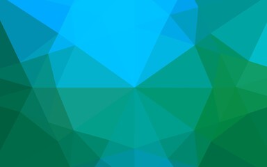 Light Blue, Green vector low poly layout.