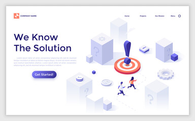 Isometric Vector Landing Page