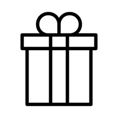 Gift icon design. Package outline vector design.