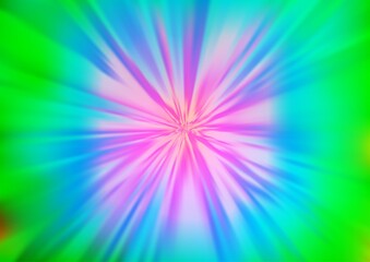 Light Multicolor, Rainbow vector blurred background.
