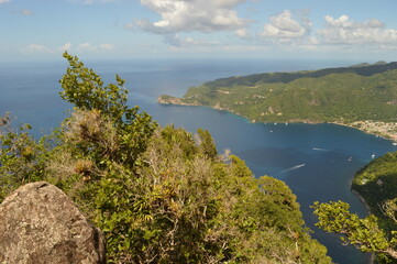 The stunning and colorful island of Grenada in the Caribbean Ocean