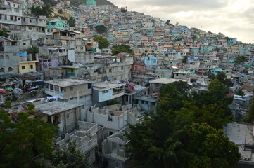 Obraz premium The poor city of Port Au Prince in Haiti after the destruction of the Earthquake