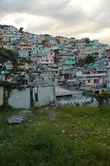The poor city of Port Au Prince in Haiti after the destruction of the Earthquake