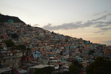 Obraz premium The poor city of Port Au Prince in Haiti after the destruction of the Earthquake
