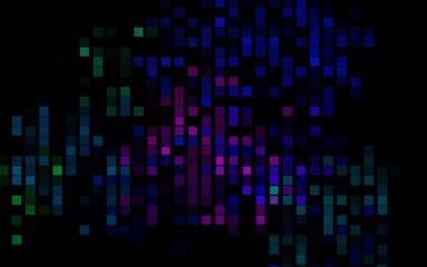 Dark Multicolor, Rainbow vector pattern in square style.