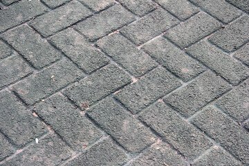 
decorative stone pavement road in the park