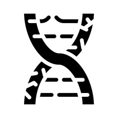 dna decay glyph icon vector black illustration