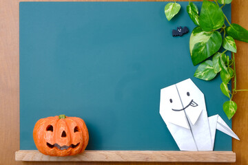 ハロウィーンの黒板フレーム