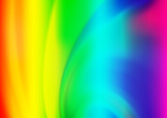 Light Multicolor, Rainbow vector blurred shine abstract background.
