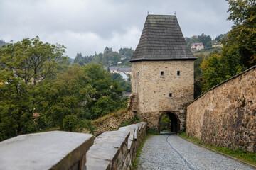 Vimperk (Winterberg) castle, Renaissance chateau in the national park and protected landscape area of Sumava, South Bohemia, Czech Republic