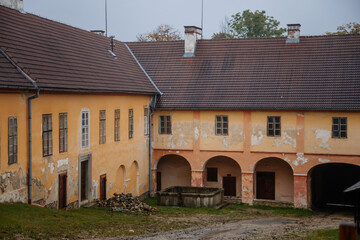 Vimperk (Winterberg) castle, Renaissance chateau in the national park and protected landscape area of Sumava, South Bohemia, Czech Republic