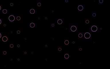 Dark Pink vector texture with disks.
