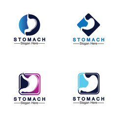 Stomach Health Logo vector illustration design - creative Gastroenterology Healthy Logo element icon, Stomach healthcare icon vector template