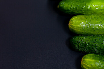Cucumbers are located on the right side of the screen. The left area is free for advertising.