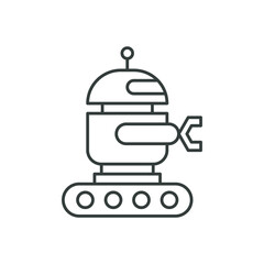 Robot icon. Robotic symbol modern, simple, vector, icon for website design, mobile app, ui. Vector Illustration