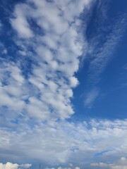 blue sky with clouds