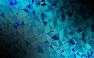 Obraz premium Light BLUE vector polygonal pattern.