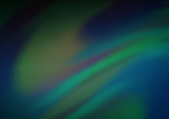 Dark Blue, Green vector blurred background.
