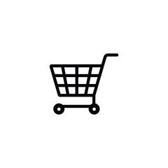Shopping cart icon vector