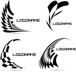 Vector Logo Design Template . Abstract Colorful Wing Icon .