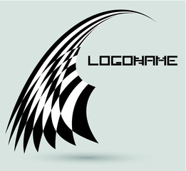 Vector Logo Design Template . Abstract Colorful Wing Icon .