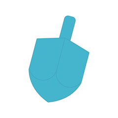 jewish dreidel flat style icon vector design