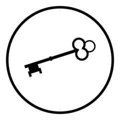 Key icon, vector illustration Flat design style, vector illustration. eps 10