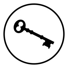 Key icon, vector illustration Flat design style, vector illustration. eps 10