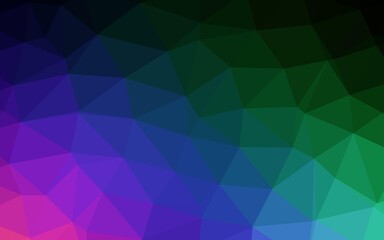 Dark Multicolor, Rainbow vector polygonal template.