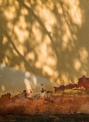 Schatten auf Hauswand