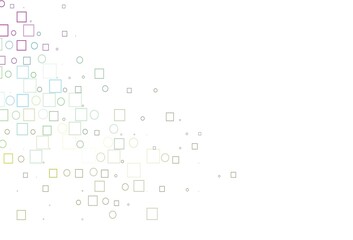 Light Multicolor, Rainbow vector cover with circles, cubes.