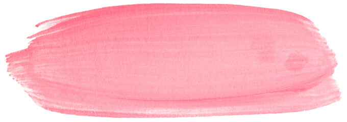 Pink watercolor stain brush stroke