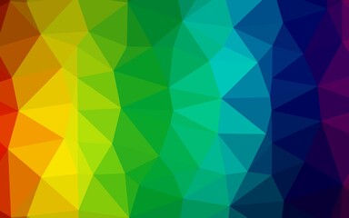 Light Multicolor, Rainbow vector polygon abstract backdrop.