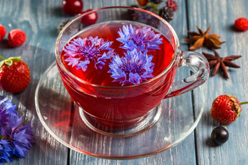 Image with berry tea.