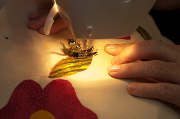 detail  Sewing machine