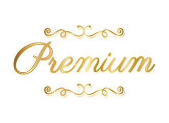 premium with divider ornament gold vector design
