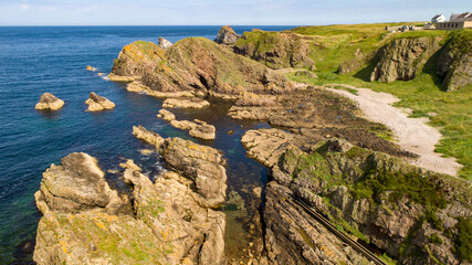 Muckle Clearly near Portnockie and the Bow Fiddle