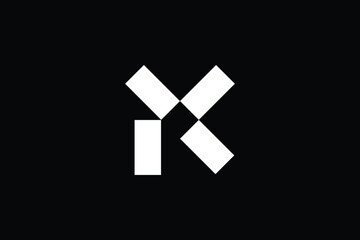 Obraz premium Minimal Innovative Initial YK logo and KY logo. Letter K Y KY YK creative elegant Monogram. Premium Business logo icon. White color on background