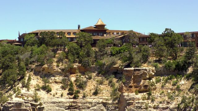 Arizona Grand Canyon A view of Thunderbird Lodge from another part of the South Rim