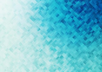 Light BLUE vector template with crystals, rectangles.