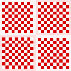 Collection of chessboard, mosaic, victory, fashioned tablecloth cuisine with abstract background texture wallpaper backdrop pattern seamless vector illustration graphic design 