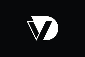 Minimal Innovative Initial VD logo and DV logo. Letter D V VD DV creative elegant Monogram. Premium Business logo icon. White color on background