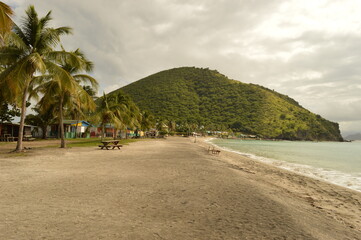 The beautiful St Kitts And Nevis paradise islands in the Caribbean Ocean