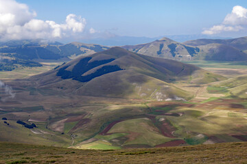 Piano Grande, Hochtal in Umbrien, Italien