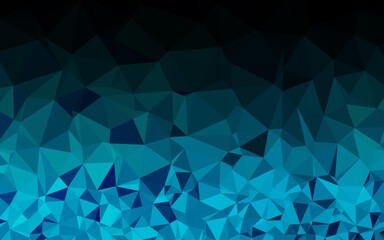 Obraz premium Light BLUE vector abstract polygonal texture.