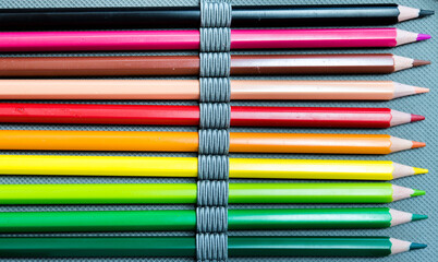 Pencil choice multicolored full frame background