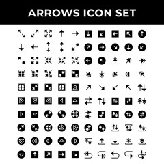 arrows icon set include up, down, download, upload, left, right